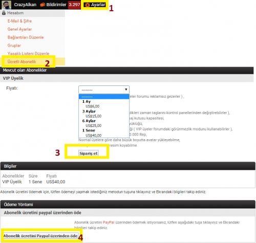 Paypal VİP