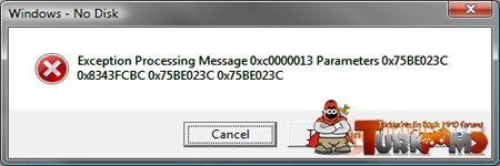 Exception processing message parameters