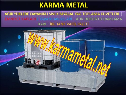 ibc tanklari kimyasal asit yag toplama kuveti galvaniz plaslanmaz tank kuveti (1)