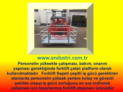 forklift adam tasima sepeti ilkyardim platformu fiyati personel kaldirma guvenlik sepetleri imalati 