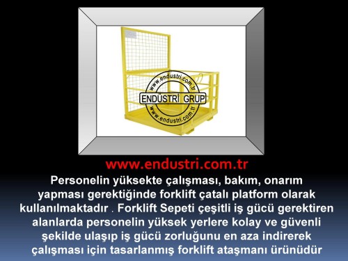 forklift personel tasima sepeti kaldirma ilkyardim bakim tamir sepetleri personel platformu imalati 