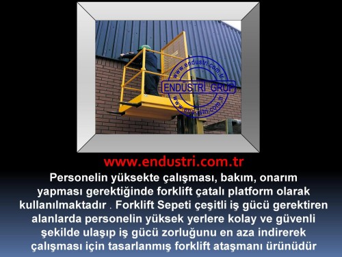 forklift personel tasima sepeti kaldirma ilkyardim bakim tamir sepetleri personel platformu imalati 
