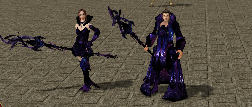 Metin2 Full Set - Blue Ruh - Galaxy Wing, Armor and Weapon Set 1.0 preview
