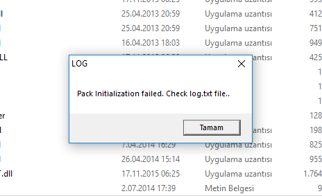 Check log