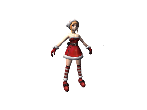 santa girl pet