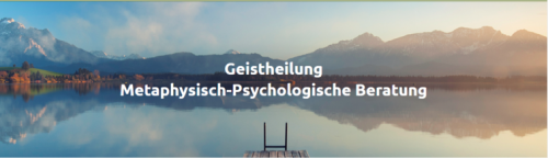 Beste spirituelle Heilung Metaphysisch-psychologische Beratung in Augsburg. Eine spirituelle Heilung ist eine Gebetsheilung und kann niemals einen notwendigen Arztbesuch ersetzen.

https://stefanlanger.net/geistheilung/