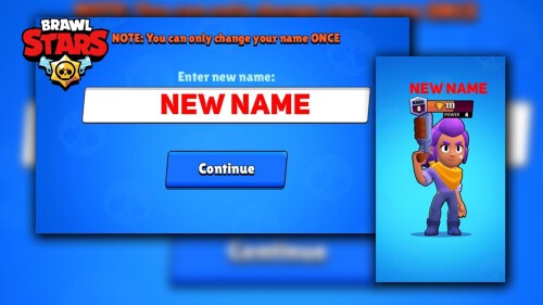 Brawl Stars change name more times