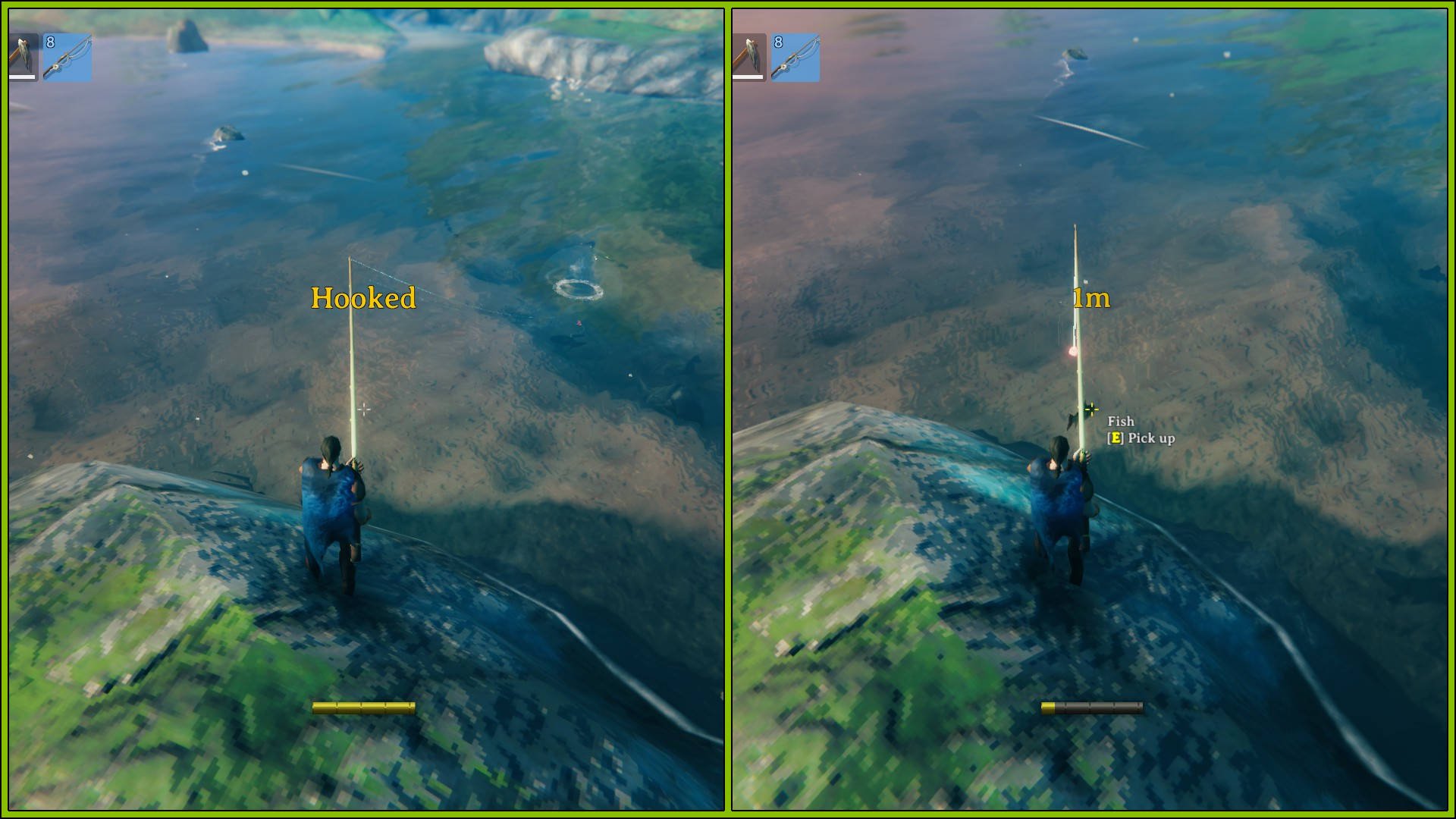 Valheim Fishing Rod Kılavuzu balık yakalama