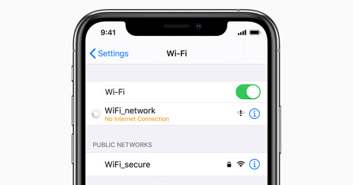 ios13 no internet connection social card