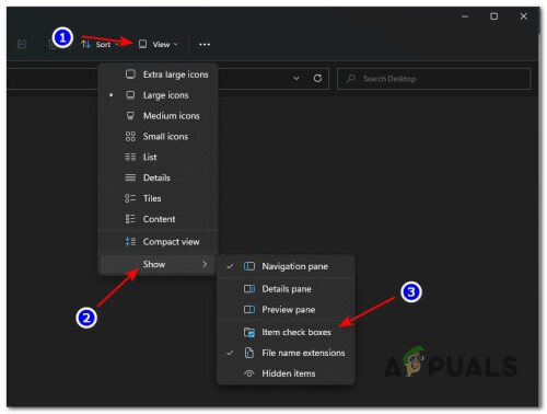 enabling Item Check Boxes