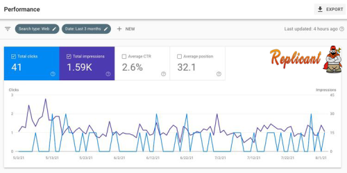 google search console interface