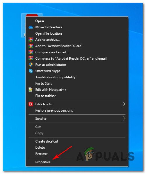 accessing the properties screen of Game manager