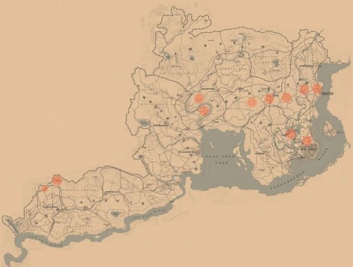 RDO map Alpine Goat Locations Red Dead Redemption 2 modsrdr2 1