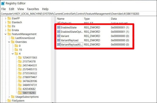 Create DWORDs in Windows Registry 1