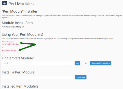 perl modules 1