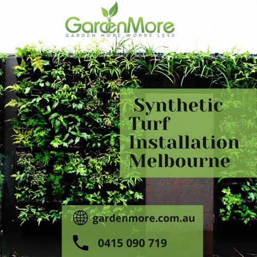 GardenMore specializes in providing services for Synthetic Turf Installation Melbourne at very decent prices. Synthetic Grass lawn does not require any water at all. Installing Artificial Grass means you are helping the environment by lowering greenhouse gas emissions. So, it is an option for those who don’t have time to maintain a garden.
Visit-https://gardenmore.com.au/lawn-laying-melbourne/