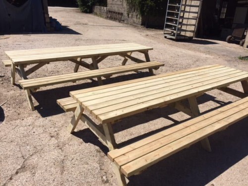 This traditional A-Framed picnic suite is manufactured using high grade 95mm x 45mm pressure treated redwood timber. This low-cost suite is ideal for outdoor gardens and pubs. Our A-Frame suite is very robust,durable and it is by far as strong as our hardwood range. This design can be adapted for wheelchair users and manufactured to bespoke lengths.

£595.00


https://www.bransonleisure.com/product/a-frame-softwood-picnic-bench-3m/