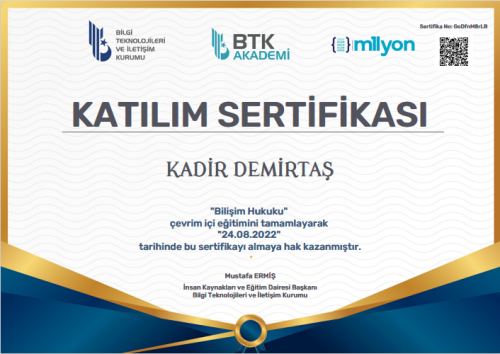 BTK Akademi Bilişim Hukuku 