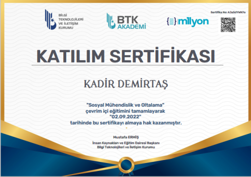 BTK Akademi Sosyal mühendislik ve Oltalama