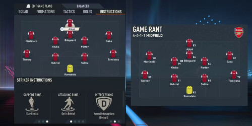 fifa 23 arsenal best formation starting 11 instructions