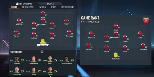 fifa 23 arsenal best formation starting 11 team