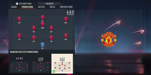 fifa 23 manchester united best formation starting 11 formation