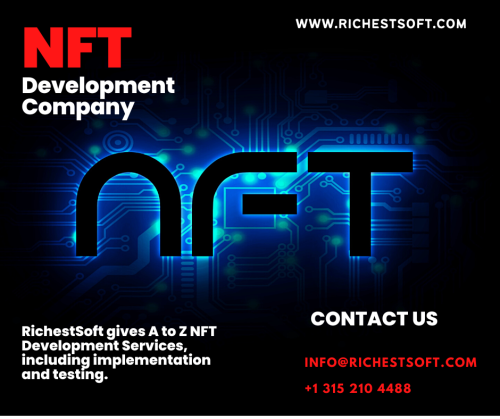 RichestSoft is a leading NFT development company that implements meaningful end-to-end NFT game development services from the NFTs to the NFT Marketplace. RichestSoft gives A to Z NFT Development Services, including implementation and testing. RichestSoft develops not only non-fungible tokens and NFT Marketplaces but also offers substantial assistance with NFT Storage Technologies.