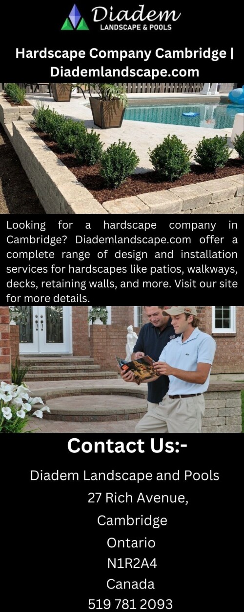 Looking for a hardscape company in Cambridge? Diademlandscape.com offer a complete range of design and installation services for hardscapes like patios, walkways, decks, retaining walls, and more. Visit our site for more details.


https://diademlandscape.com/