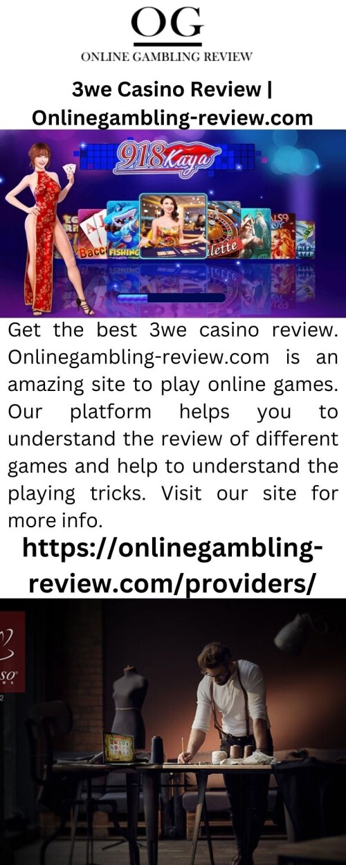 Get the best 3we casino review. Onlinegambling-review.com is an amazing site to play online games. Our platform helps you to understand the review of different games and help to understand the playing tricks. Visit our site for more info.

https://onlinegambling-review.com/3we/