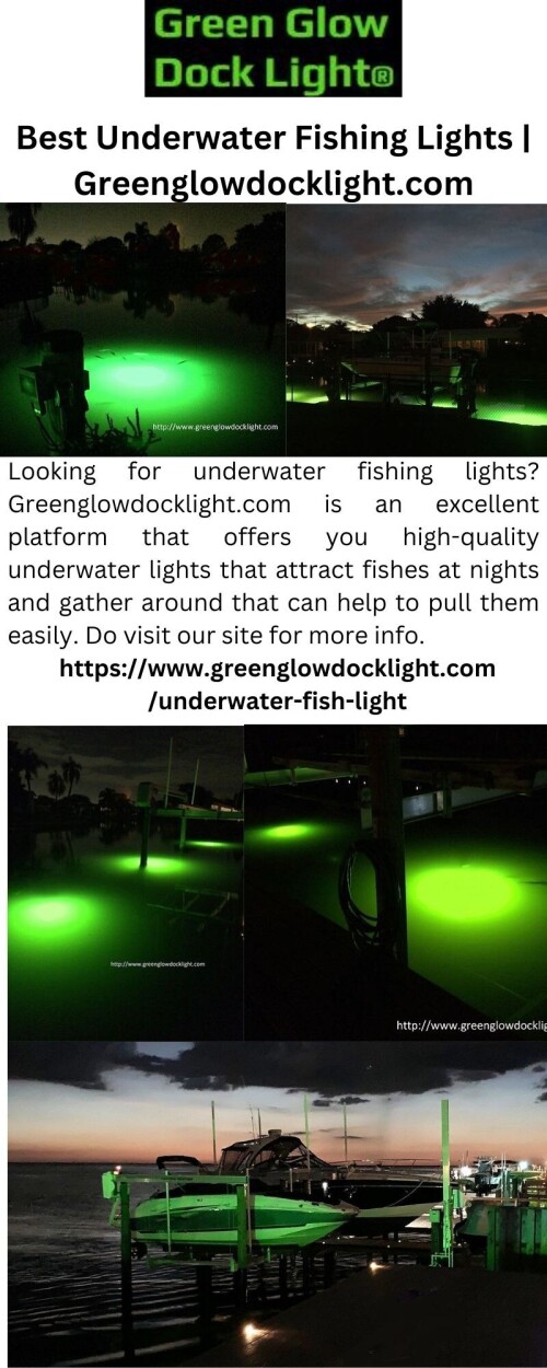 Best Underwater Fishing Lights Greenglowdocklight.com