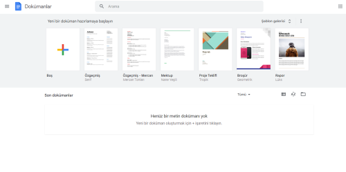 dökümanlar google