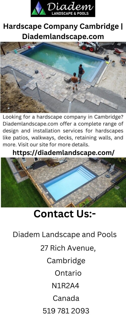 Looking for a hardscape company in Cambridge? Diademlandscape.com offer a complete range of design and installation services for hardscapes like patios, walkways, decks, retaining walls, and more. Visit our site for more details.

https://diademlandscape.com/