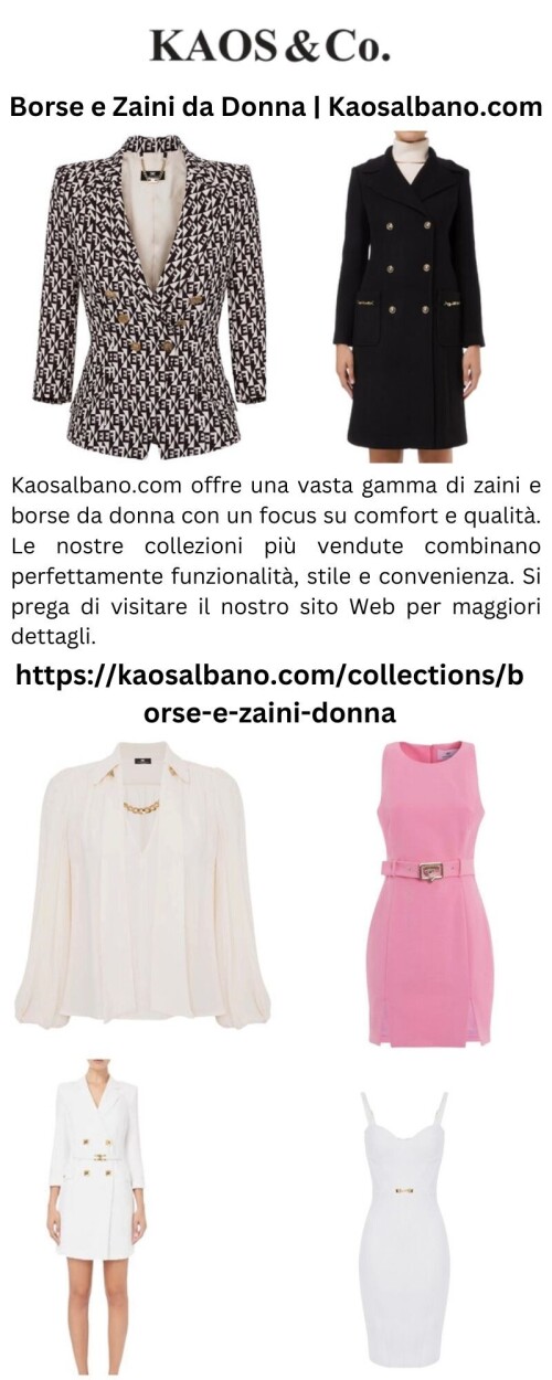 Kaosalbano.com offre una vasta gamma di zaini e borse da donna con un focus su comfort e qualità. Le nostre collezioni più vendute combinano perfettamente funzionalità, stile e convenienza. Si prega di visitare il nostro sito Web per maggiori dettagli.

https://kaosalbano.com/collections/borse-e-zaini-donna