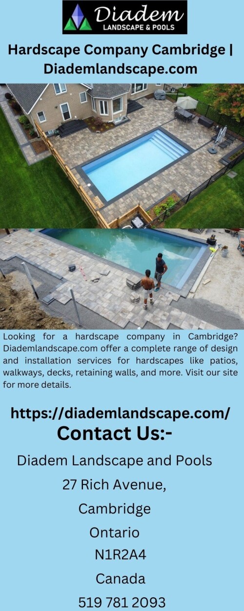 Looking for a hardscape company in Cambridge? Diademlandscape.com offer a complete range of design and installation services for hardscapes like patios, walkways, decks, retaining walls, and more. Visit our site for more details.

https://diademlandscape.com/