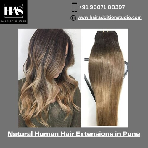 Enhance your natural beauty with premium-quality Natural Human Hair extensions in Pune by Hair Addition Studio, offering seamless blending, versatility, and luxurious volume to transform your look and achieve the luscious, long locks you've always desired