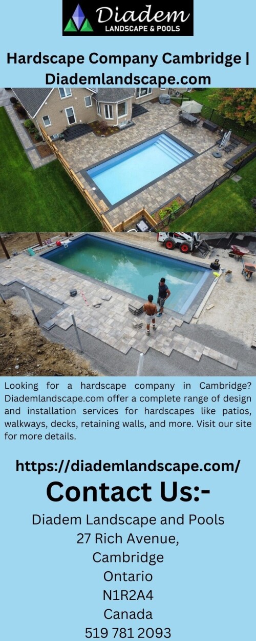 Looking for a hardscape company in Cambridge? Diademlandscape.com offer a complete range of design and installation services for hardscapes like patios, walkways, decks, retaining walls, and more. Visit our site for more details.

https://diademlandscape.com/