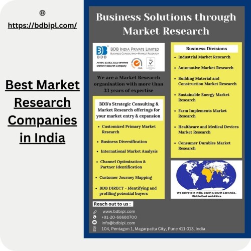 Stay ahead of the curve with the industry-leading expertise of Best Market Research Companies in India by BDBIPL