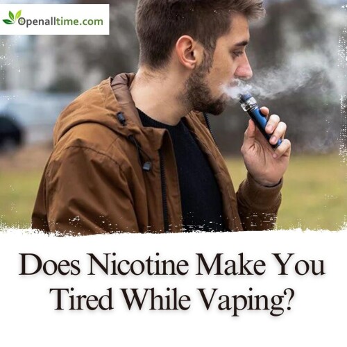 Does Vaping Nicotine Make You Tired?" Discover the potential effects of vaping nicotine on fatigue levels. While nicotine is known for its stimulating properties, some individuals report feeling tired after vaping. Explore the reasons behind this phenomenon, including nicotine's impact on brain activity and potential disruptions to sleep patterns. Learn about strategies to manage vaping-related fatigue and maintain optimal energy levels. Stay informed and understand how vaping nicotine may affect your overall well-being.
Read More: https://www.openalltime.com/blog/does-nicotine-make-you-tired/