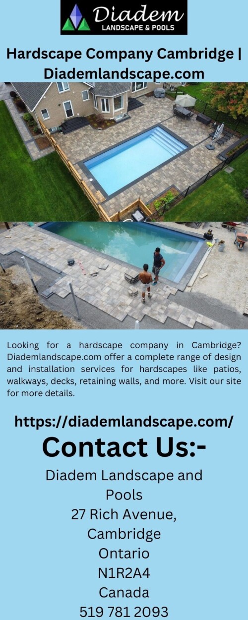 Looking for a hardscape company in Cambridge? Diademlandscape.com offer a complete range of design and installation services for hardscapes like patios, walkways, decks, retaining walls, and more. Visit our site for more details.

https://diademlandscape.com/