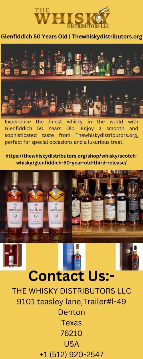 Experience the finest whisky in the world with Glenfiddich 50 Years Old. Enjoy a smooth and sophisticated taste from Thewhiskydistributors.org, perfect for special occasions and a luxurious treat.

https://thewhiskydistributors.org/shop/whisky/scotch-whisky/glenfiddich-50-year-old-third-release/