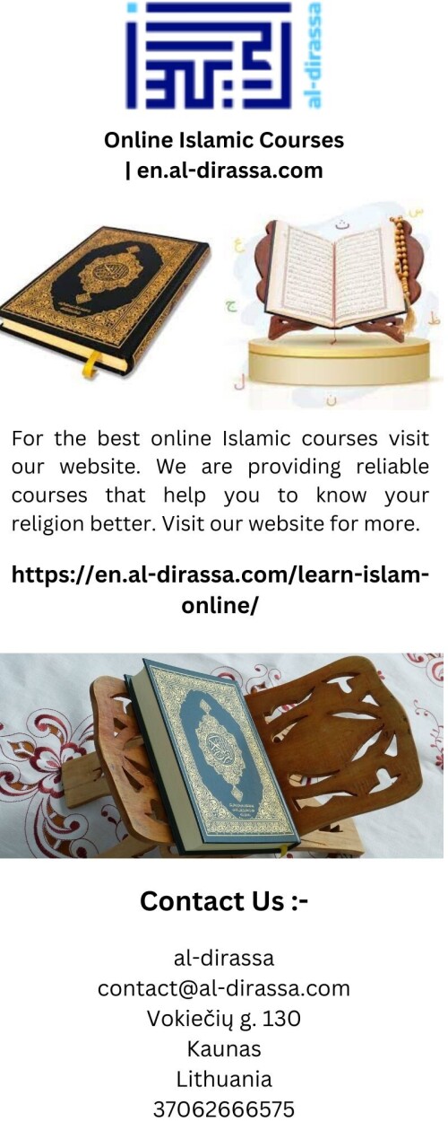 For the best online Islamic courses visit our website. We are providing reliable courses that help you to know your religion better. Visit our website for more.


https://en.al-dirassa.com/learn-islam-online/