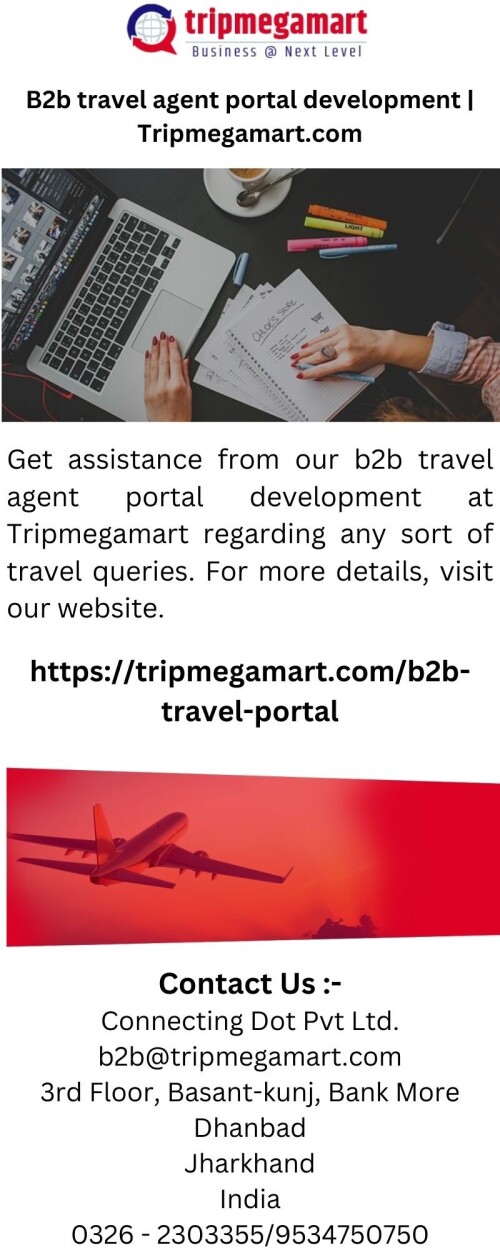Get assistance from our b2b travel agent portal development at Tripmegamart regarding any sort of travel queries. For more details, visit our website.

https://tripmegamart.com/b2b-travel-portal