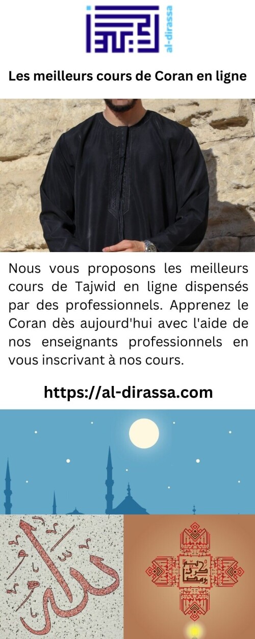 Nous vous proposons les meilleurs cours de Tajwid en ligne dispensés par des professionnels. Apprenez le Coran dès aujourd'hui avec l'aide de nos enseignants professionnels en vous inscrivant à nos cours.



https://al-dirassa.com/fr/cours-gratuits-alphabet-arabe/