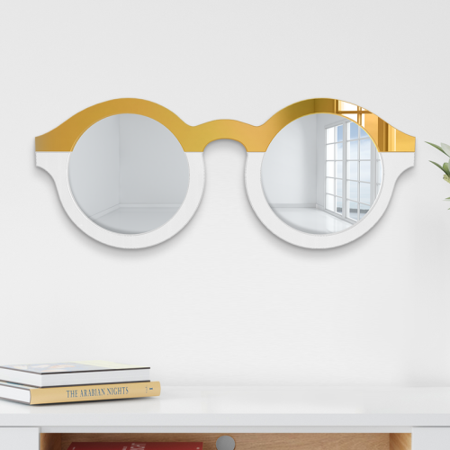 Elevate your space with our Cool Sunglasses Wall Mirror. This unique piece combines the functionality of a mirror with the stylish charm of cool sunglasses. Add a touch of reflective style to your room and make a fashionable statement. Shop now for the perfect Cool Sunglasses Wall Mirror for your space.