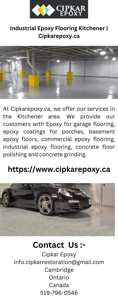 At Cipkarepoxy.ca, we offer our services in the Kitchener area. We provide our customers with Epoxy for garage flooring, epoxy coatings for porches, basement epoxy floors, commercial epoxy flooring, industrial epoxy flooring, concrete floor polishing and concrete grinding.


https://www.cipkarepoxy.ca/kitchener