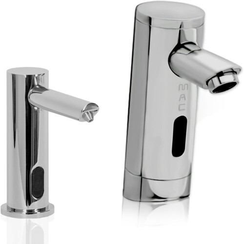 This Sleek Design faucet is an exquisite work of art which combines Great Style with Hands free Functionality. It is ideal for bathroom applications where Touchless, Hands free faucets are an intricate component of the room’s overall design element.
Price:- $637.94 USD

https://electronicfaucet.com/products/mp60-matching-electronic-faucet-and-electronic-soap-dispenser