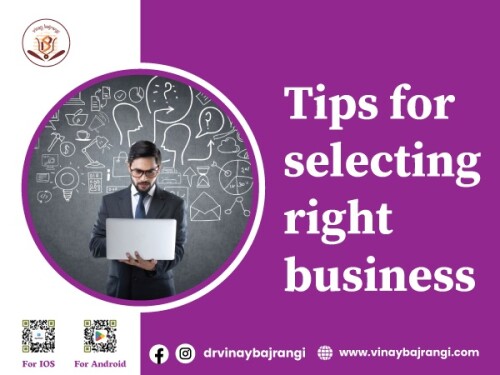 When it comes to selecting the right business, trust Dr. Vinay Bajrangi's expert tips. Consider your passion, skills, market demand, and competition. Analyze potential profitability, scalability, and long-term sustainability. Seek advice on favorable Tips for selecting right business. With informed decision-making, choose a business that aligns with your strengths and offers growth opportunities, paving the way for success. If you are looking Create Your Kundli contact us. For more info visit: https://www.vinaybajrangi.com/business-astrology/right-business-selection.php || https://www.vinaybajrangi.com/kundli.php