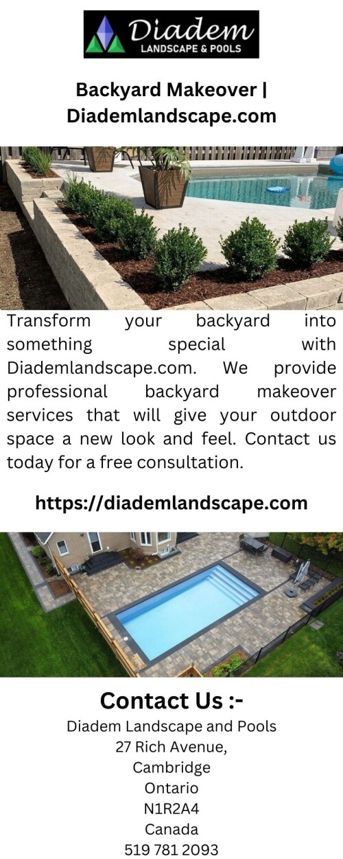 Transform your backyard into something special with Diademlandscape.com. We provide professional backyard makeover services that will give your outdoor space a new look and feel. Contact us today for a free consultation.

https://diademlandscape.com/backyard-pool