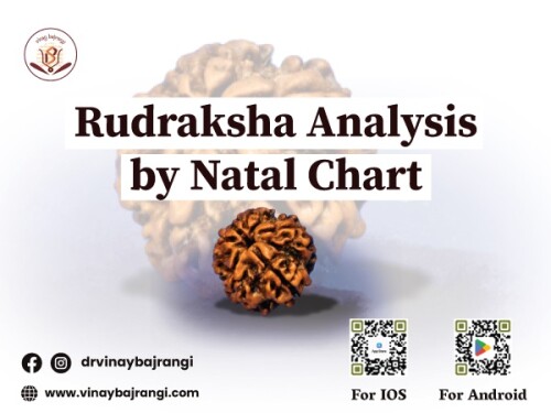 Rudraksha, a sacred bead with astrological significance, can be analyzed based on an individual's rudraksha analysis by Natal chart. The placement of planets in specific houses influences one's temperament, health, and spiritual growth. Depending on the dominant planets and their aspects, particular types of Rudraksha are recommended to balance energies and enhance overall well-being. Expert astrologers can provide personalized guidance for harnessing Rudraksha's positive effects. If you are looking Online Kundli content us. For more info visit: https://www.vinaybajrangi.com/calculator/rudraksha-calculator.php | https://www.vinaybajrangi.com/kundli.php | https://www.vinaybajrangi.com/services/online-report/business-partnership-compatibility.php