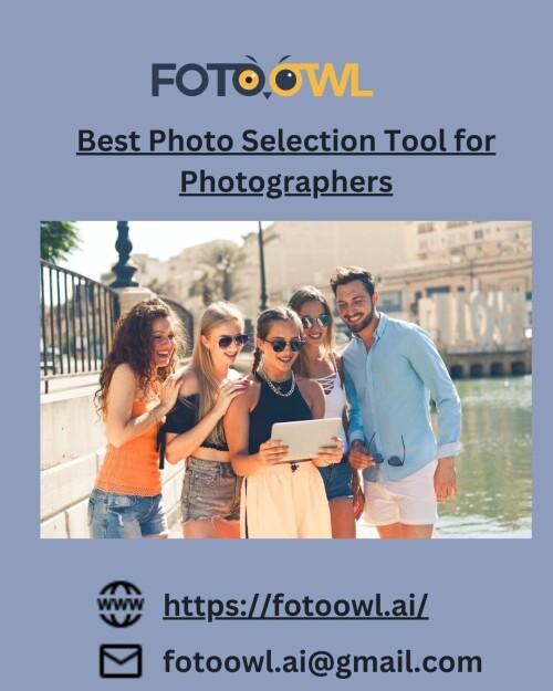 As a photographer, choosing the right photos for your portfolio is crucial. Your portfolio represents your work and style, and it's often the first impression potential clients will have of you. Therefore, selecting the best photos is vital to showcase your talents and standing out in a competitive industry. FOTOOWL is a Best Photo Selection Tool  for  Photographers.
View More at: https://fotoowl.ai/